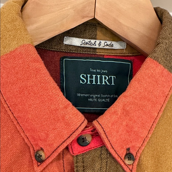 Scotch & Soda Luring Garments Patchwork Flannel Shirt – Multicolor – 100% Cotton - Picture 2 of 7